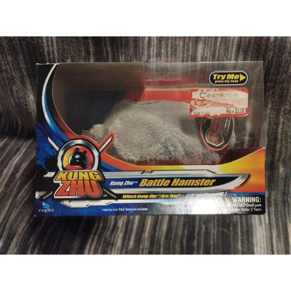 Zhu Zhu Pets 2010 Kung Zhu Battle Hamster Ninja Warriors Thorm - New In Box
